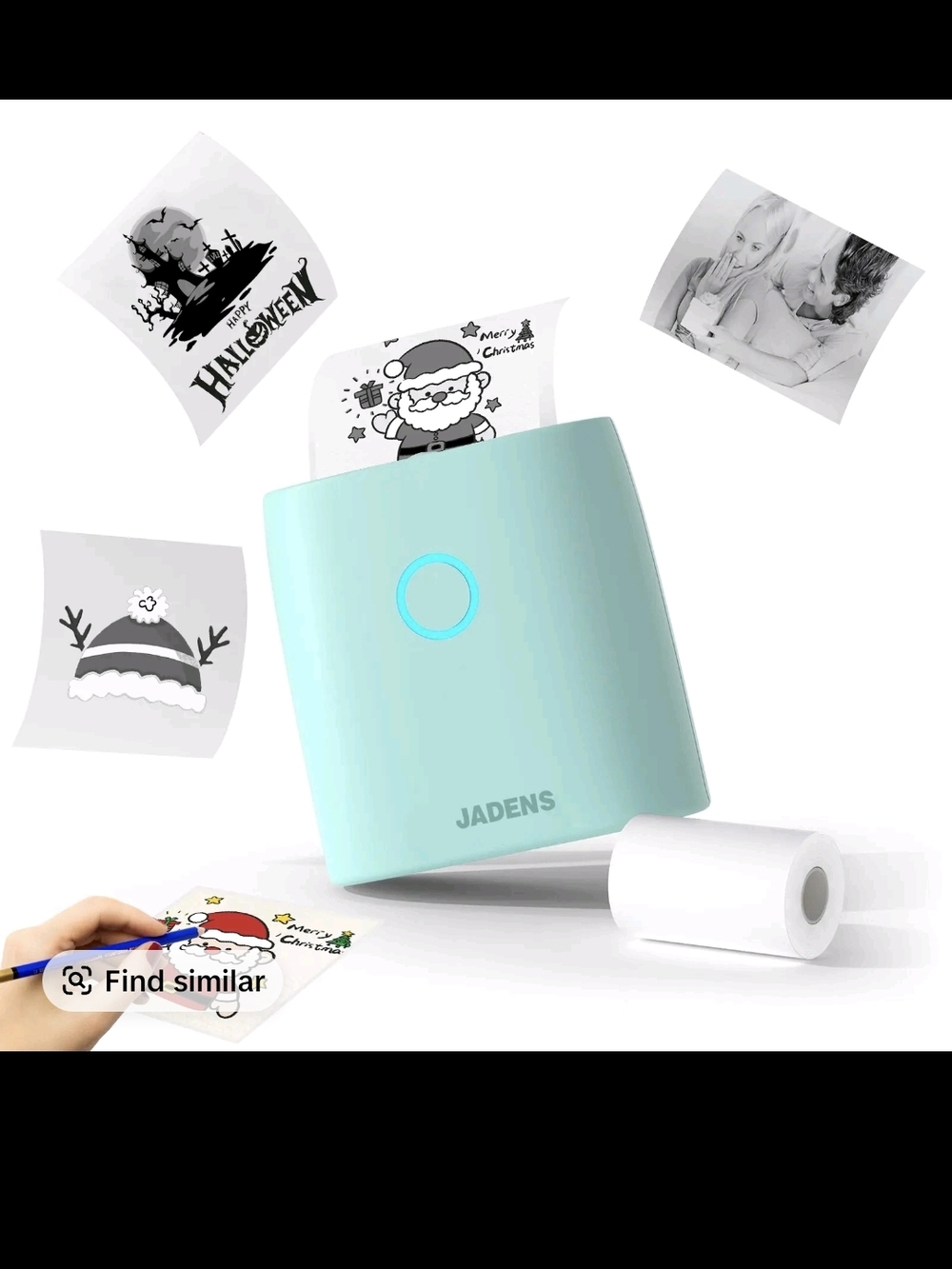 JADENS Mini Portable Photo Printer - Mint